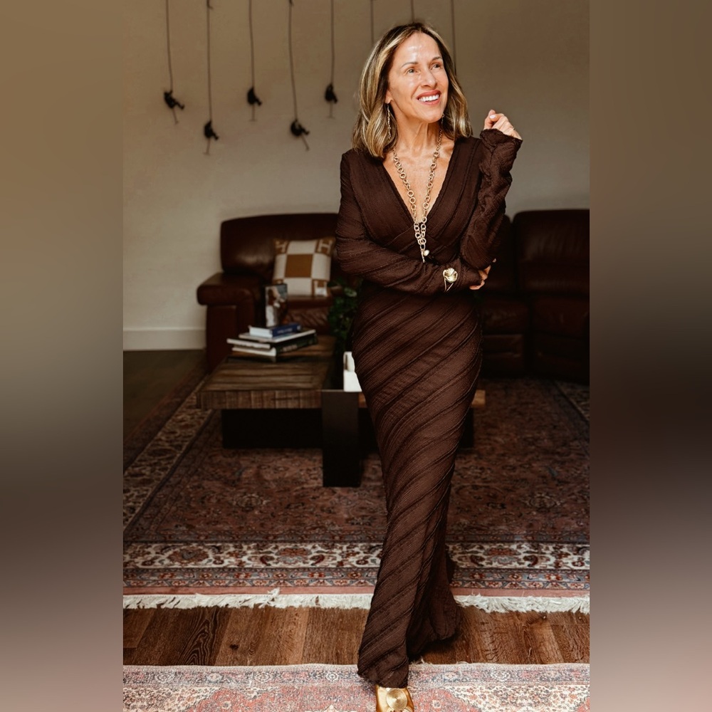 Elegant Brown Dress